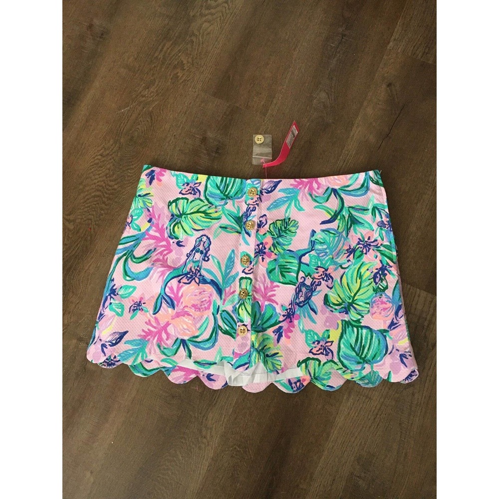 NWT Lilly Pulitzer Kaylie skort amethyst mermaid size 16